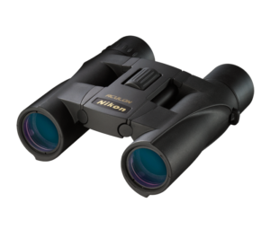 Entry Level Binoculars Product shot of Nikon Aculon A30 10x25 Binoculars