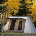 Kodiak Canvas Flex-Bow Deluxe Canvas Tent camping in the fall.